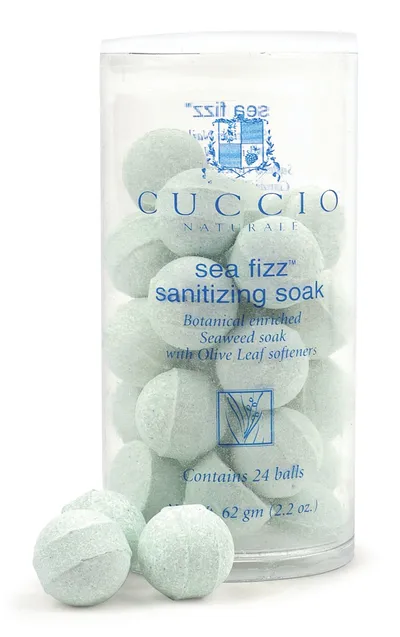 Cuccio Naturale Sea Fizz Sanitizing Soak (Musujące kulki do manicure (różne rodzaje))