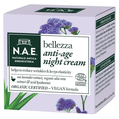 N.A.E. Bellezza, Anti-age Night Creme (Krem przeciwzmarszczkowy na noc z kwasem hialuronowym)