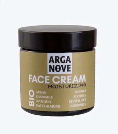 Arganove Face Cream Moisturizing (Naturalny krem nawilżający `Olej arganowy, awokado, rumianek`)
