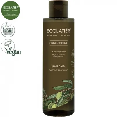 Ecolatier Organic Olive, Hair Balm  Softness & Shine (Balsam do włosów `Miękkość i blask`)