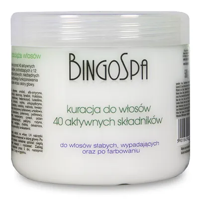 BingoSpa Kuracja do włosów z 40 aktywnych składników