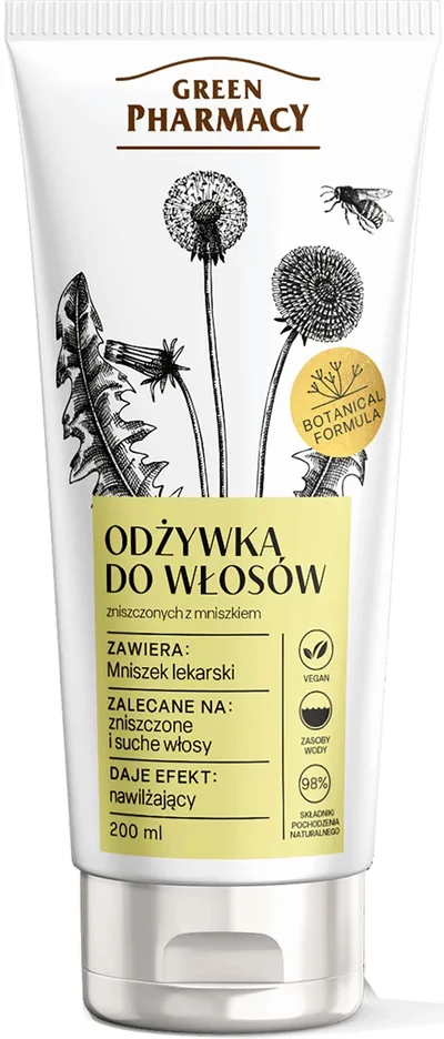 Green Pharmacy Odżywka do włosów zniszczonych z mniszkiem