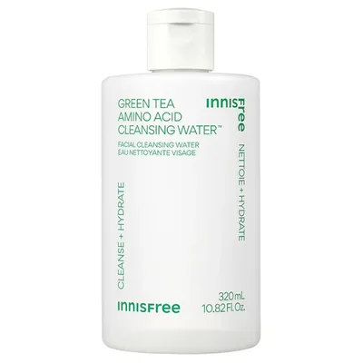 Innisfree Green Tea, Amino Acid Cleansing Water (Łagodna woda do demakijażu twarzy)