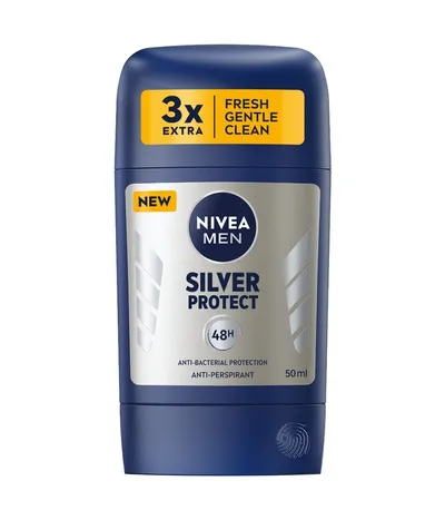 Nivea Men, Silver Protect, 48H Anti-Perspirant Protection (Ochronny antyperspirant w sztyfcie)