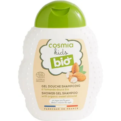 Cosmia Kids Bio, Gel Douche Shampooing a l'Amande Douce (Szampon i żel pod prysznic z ekstraktem ze słodkich migdałów)