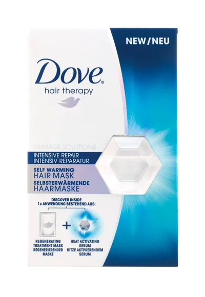 Dove Hair Therapy, Intensive Repair Self Warming Hair Mask (Maska do włosów z aktywatorem ciepła)