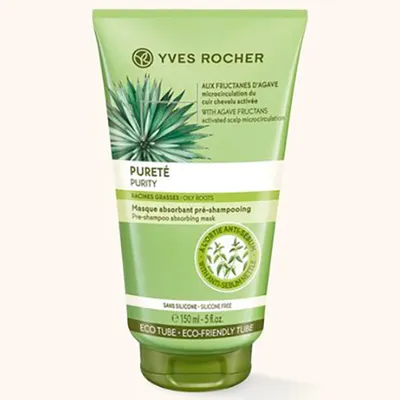 Yves Rocher Purete, Masque Absorbant Pre-Shampooing (Oczyszczająca maska przed myciem włosów z wyciągiem z pokrzywy)