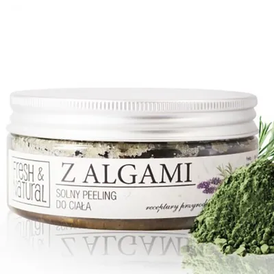 Fresh&Natural Solny peeling do ciała z algami