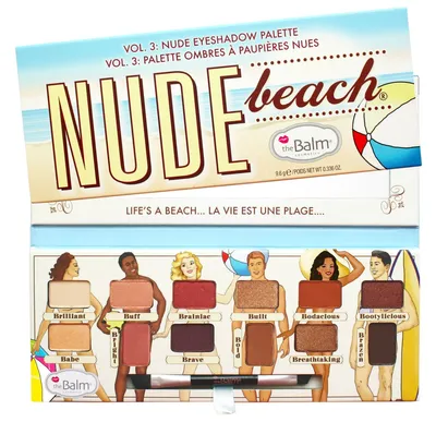 The Balm Nude Beach, Eyeshadow Palette (Paleta 12 cieni do powiek)