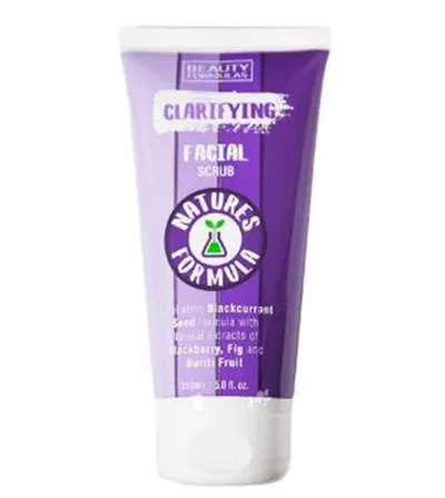 Beauty Formulas Natures Formula, Clarifying Facial Scrub (Oczyszczający peeling do twarzy z nasionami z czarnej porzeczki)