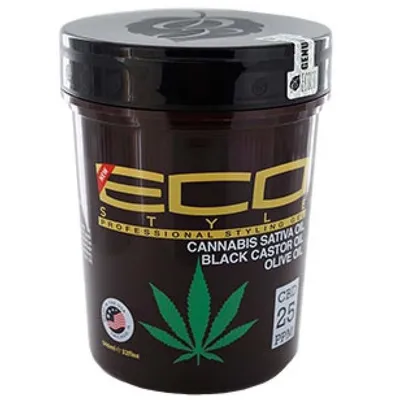 Eco Style Professional Styling Gel with Cannabis Sativa Oil (Żel do włosów z olejem konopnym)