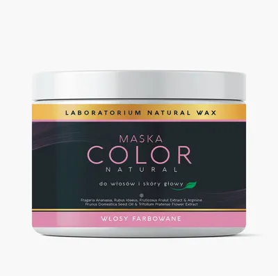 Laboratorium Natural Wax Color, Maska do włosów i skóry głowy do włosów farbowanych