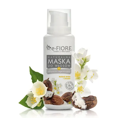 e-Fiore Maska do włosów naturalnie odżywcza `Masło shea i oleje`