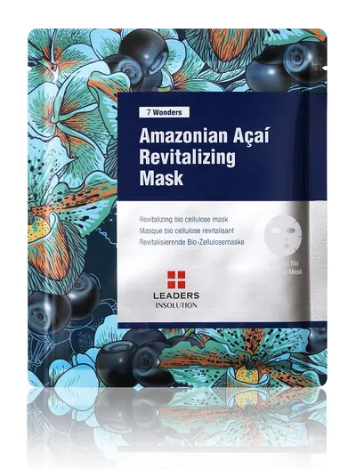 Leaders 7 Wonders, Amazonian Acai Revitalizing Mask (Rewiatalizująca maska w płachcie)
