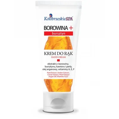 Kołobrzeskie SPA Borowina +, Krem do rąk z borowiną i bursztynem