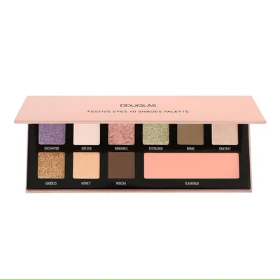 Douglas Collection Festive Eyes 10 Shades Palette (Paleta cieni i róż)