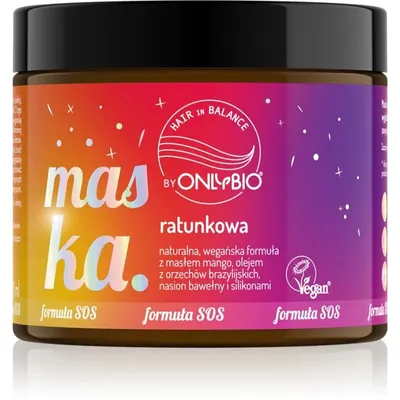 OnlyBio Hair in Balance, Maska ratunkowa (różne zapachy)