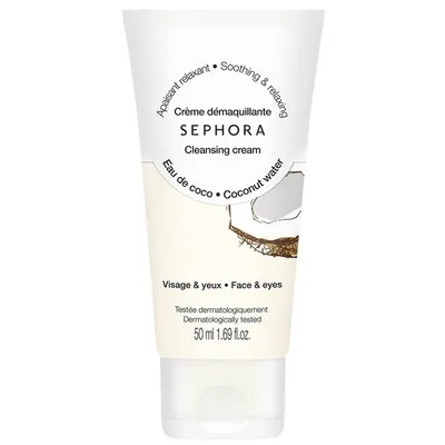 Sephora Collection, Coconut Water Cleansing Cream Face & Eyes Soothing & Relaxing (Krem do demakijażu `Woda kokosowa`)