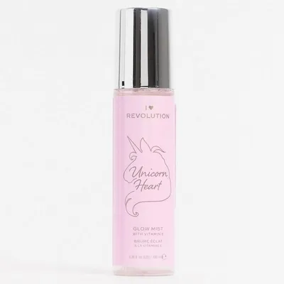 I Heart Revolution Unicorn Heart Glow Mist (Rozświetlająca mgiełka utrwalająca do makijażu)