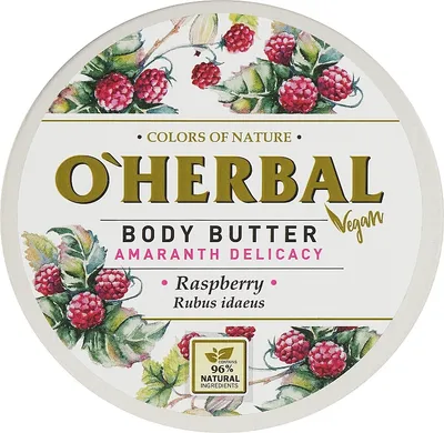 O'Herbal Body Butter Amaranth Delicacy Raspberry (Masło do ciała `Malina`)