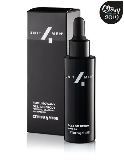Unit4Men Citurs & Musk, Perfumed Beard Oil (Perfumowany olej do brody)