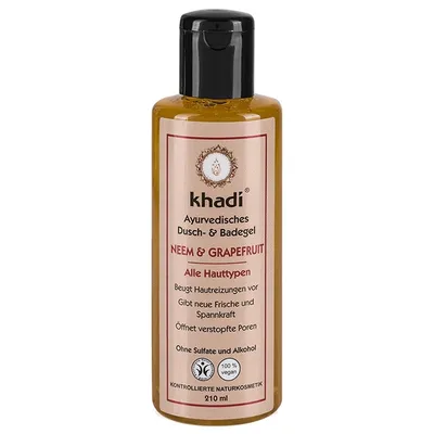 Khadi Żel pod prysznic i do kąpieli `Neem i grejpfrut`