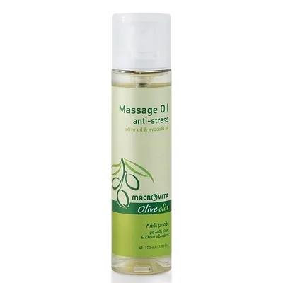 Macrovita Massage Oil Anti - Stress (Relaksujący olejek do masażu z bio - oliwą z oliwek i bio - olejkiem z awokado)