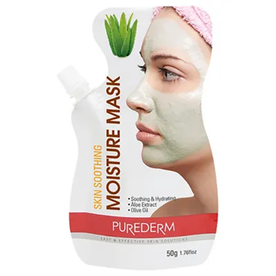 Purederm Skin Soothing Moisture Mask Aloe (Nawilżająca maseczka aloesowa)