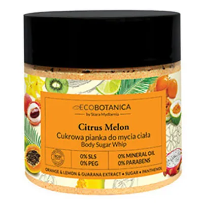 Stara Mydlarnia Eco Botanica, Cukrowa pianka do mycia ciała `Citrus Melon`