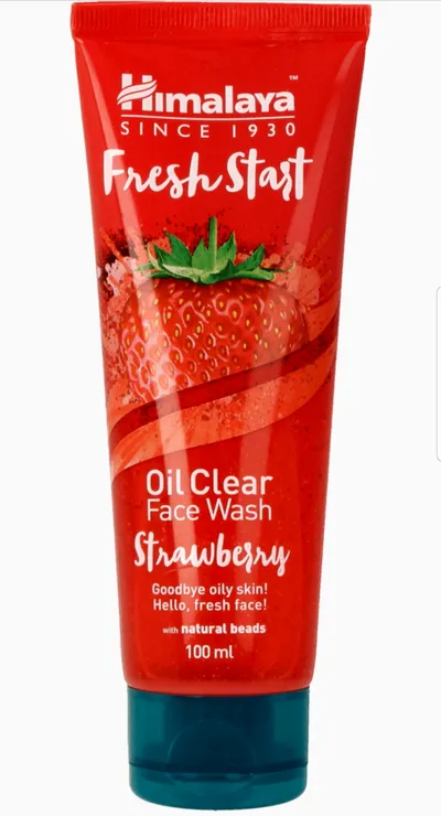 Himalaya Herbals Fresh Start, Oil Clear Face Wash Strawberry (Żel do mycia twarzy truskawkowy)