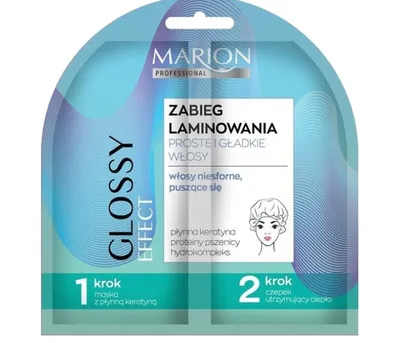 Marion Professional Glossy Effect, Zabieg laminowania `Proste i gładkie włosy`