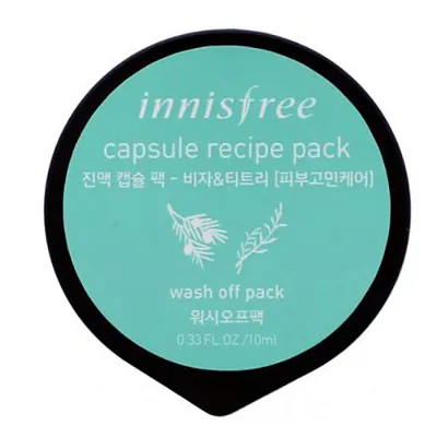 Innisfree Capsule Recipe Pack Wash Off Bija & Tea Tree (Maseczka oczyszczająca)
