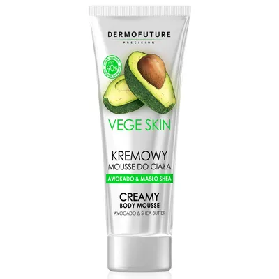Dermofuture Precision Vege Skin, Creamy Body Mousse Avocado & Shea Butter (Kremowy mus do ciała `Awokado i masło shea`)