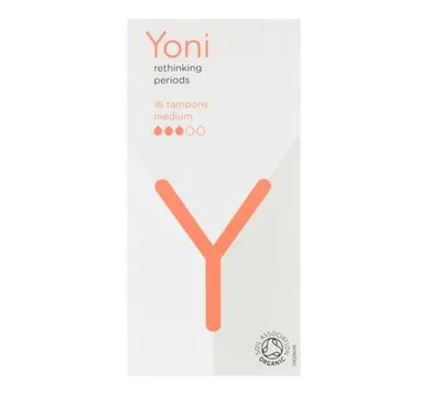 Yoni Organic Cotton Tampons Medium (Tampony z bawełny organicznej)
