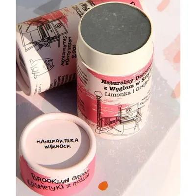 Brooklyn Groove Naturalny dezodorant w sztyfcie z węglem `Limonka i grejpfrut`