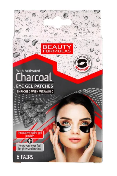 Beauty Formulas Eye Gel Patches with Activated Charcoal (Płatki pod oczy)