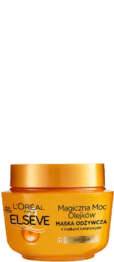 L'Oreal Paris Elseve, Magiczna Moc Olejków, Maska odżywcza z olejkami kwiatowymi do włosów suchych