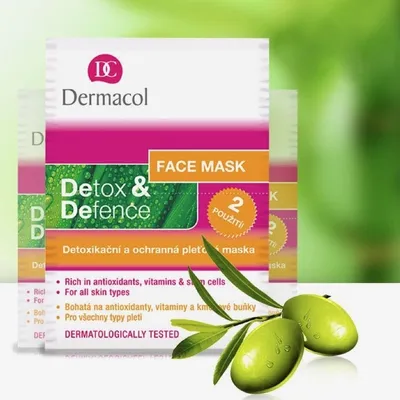Dermacol Detox & Defence Face Mask (Maseczka detoksykująco-ochronna do wszystkich rodzajów skóry)