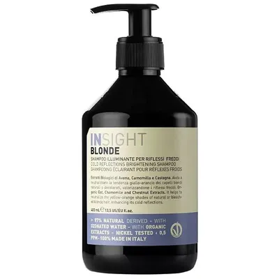 Insight Cold Reflections Brightening Blonde Shampoo (Szampon z pigmentem niwelujący żółte i pomarańczowe odcienie do włosów blond)