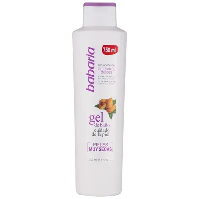 Babaria Natural Cosmetics Almendras, Gel de Bano [Shower Gel] (Żel pod prysznic z olejkiem migdałowym do skóry suchej)
