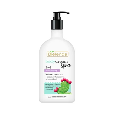 Bielenda Body Dream Spa, 2w1 Regenerujący balsam do ciała + serum witaminowe w kapsułkach