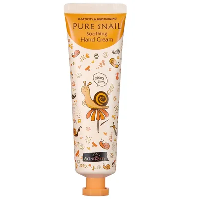 Skinpastel Elasticity & Moisturizing Pure Snail Soothing Hand Cream (Kojący krem do rąk)