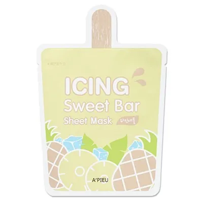 A'pieu Icing Sweet Bar, Sheet Mask Pinapple (Wygładzająco - nawadniająca maseczka)