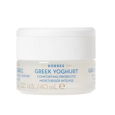 Korres Greek Yoghurt, Comforting Probiotic Moisturiser Intense (Krem intensywnie nawilżający z greckim jogurtem dla cery suchej)
