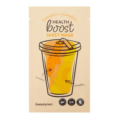 The Beauty Dept. Health Boost Sheet Mask (Maska w płachcie z kurkumą i dynią)