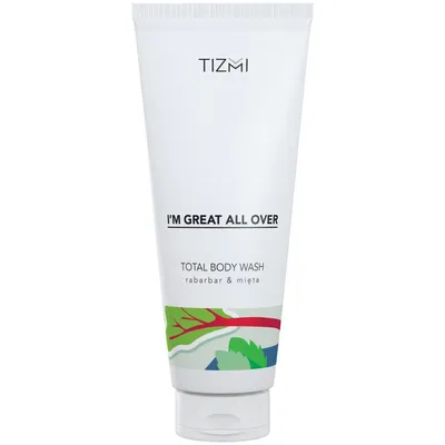 Tizmi Total Body Wash Rhubarb & Mint (Żel do mycia ciała `Rabarbar i mięta`)