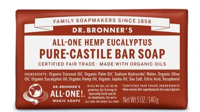 Dr. Bronner's All-One Hemp Eucalyptus Pure-Castile Bar Soap (Mydło eukaliptusowe w kostce)