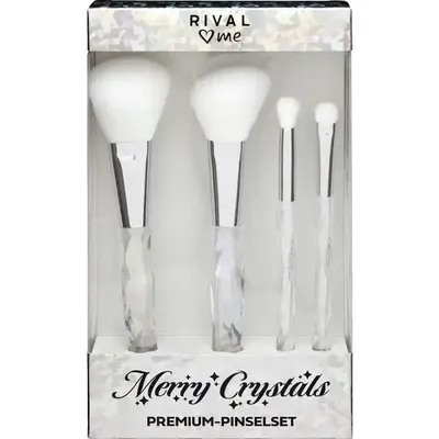 Rival Loves Me Merry Crystals, Premium Pinsel-Set (Zestaw pędzli do makijażu)