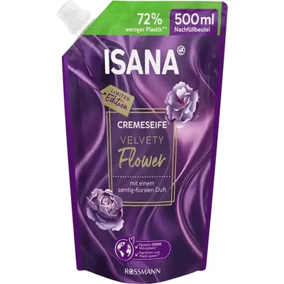 Isana Velvety Flower, Kremowe mydło w płynie