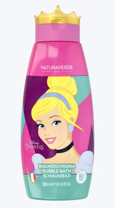 Naturaverde Kids, Disney Princess, Bubble Bath (Płyn do kąpieli dla dzieci)